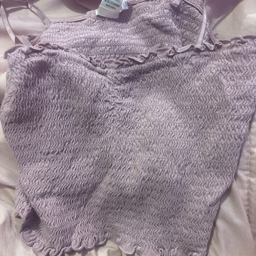 Bozzolo Lavender Smocked Top